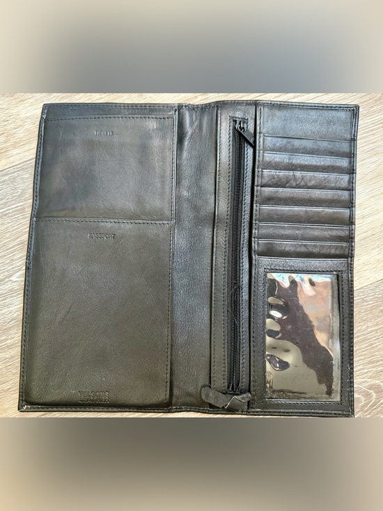 Wilsons Leather Handbags - WILSON’S LEATHER Travel Wallet Passport Holder - Genuine Black Leather